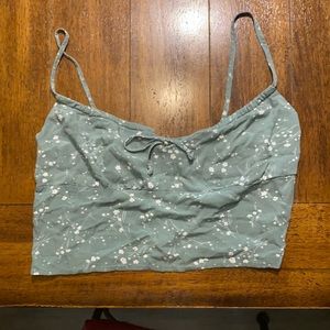 Adjustable floral tank top
